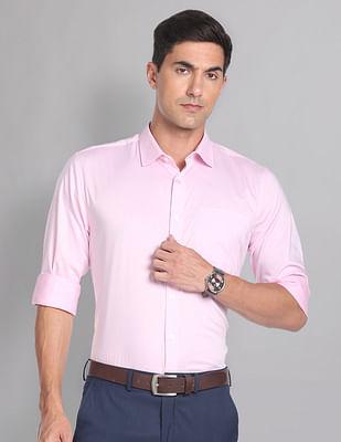 pure cotton solid sateen shirt