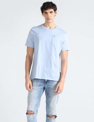 pure cotton solid t-shirt