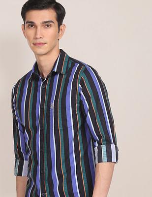 pure cotton striped casual shirt