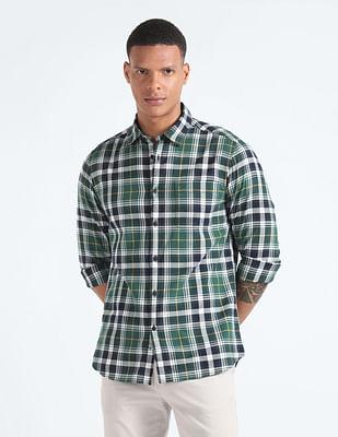 pure cotton tartan check shirt