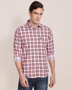 pure cotton tartan checked shirt