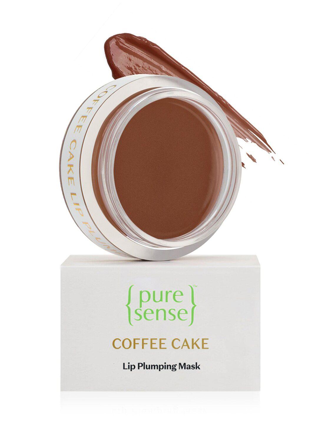 pure sense coffee cake lip plumping mask for sensitive, dry, chapped & pigmented lips - 5g