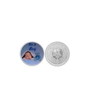 pure silver its a boy coin