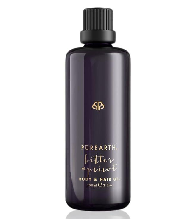 purearth bitter apricot body & hair oil - 100 ml