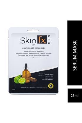 purifying men serum mask, sandalwood oil, instantly hydrates & energizes tired skin