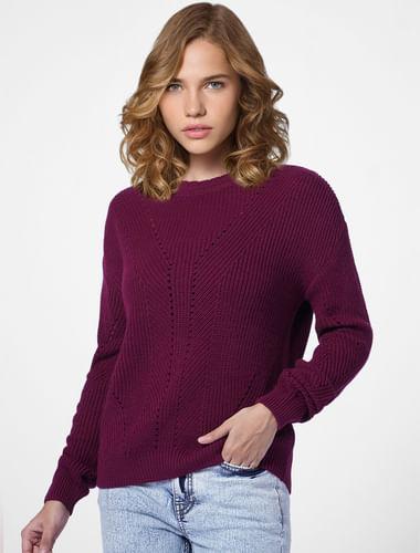 purple pullover