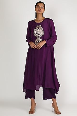 purple-zardosi-embroidered-tunic-set
