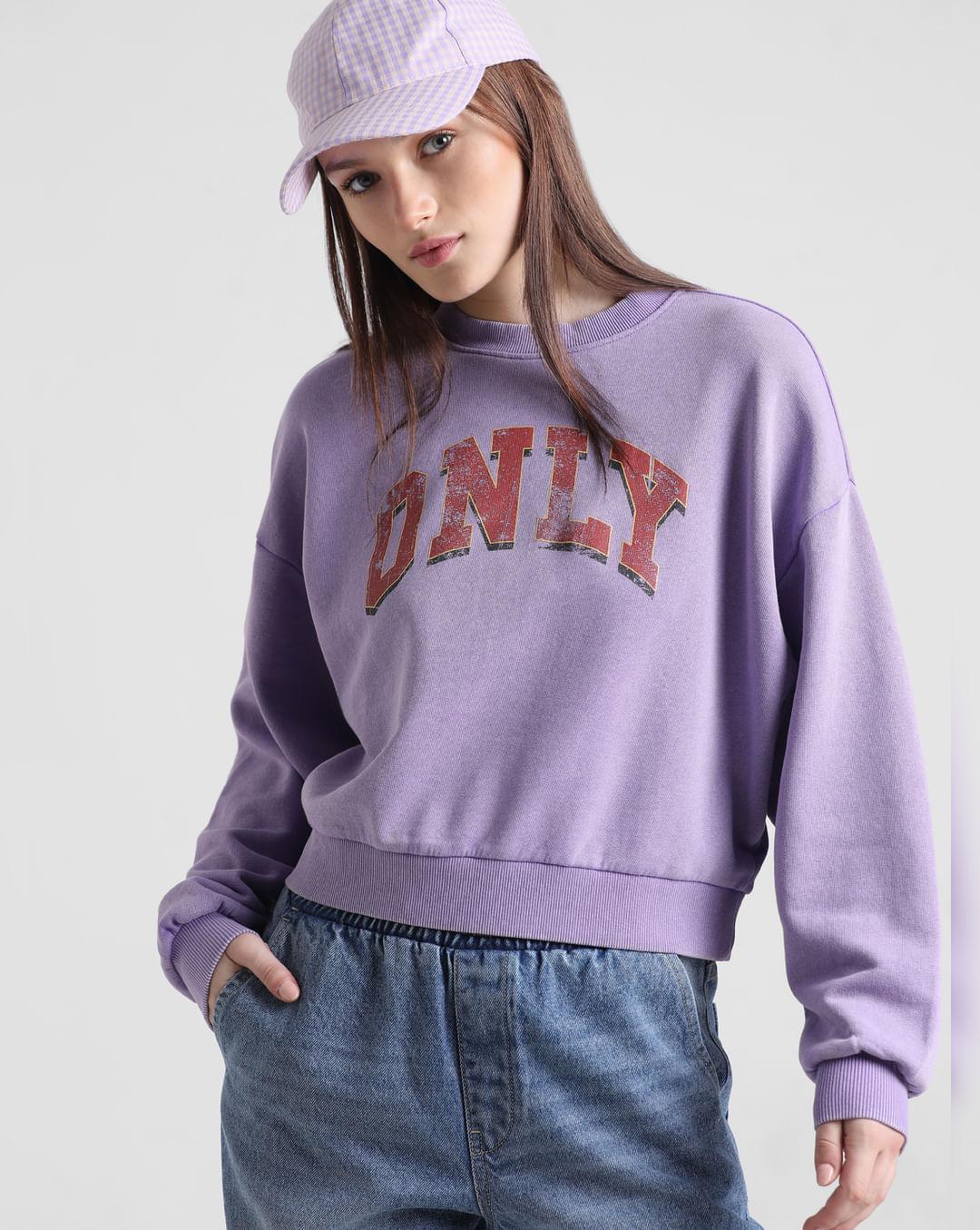 purple acid washed sweatshirt