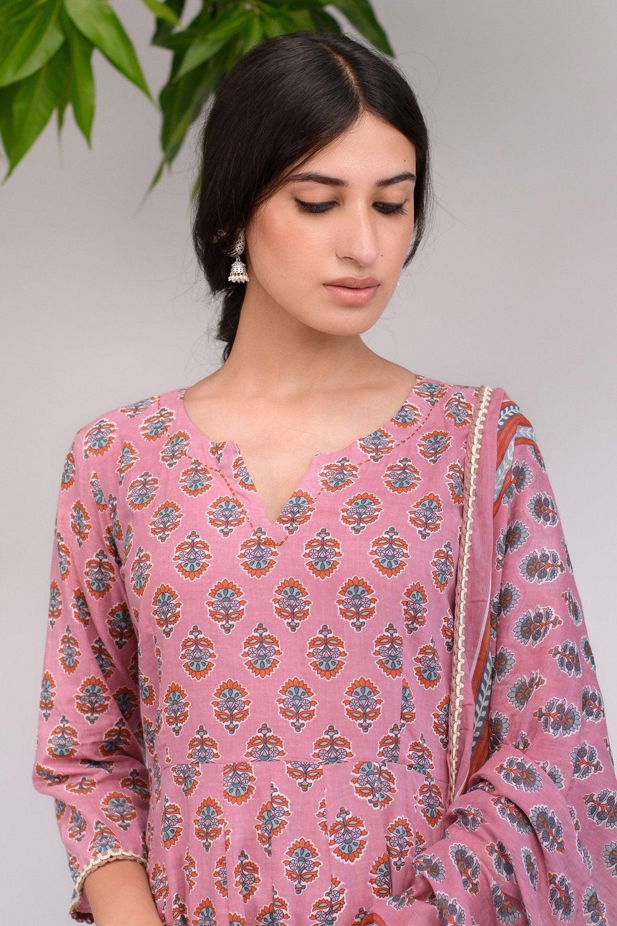 purple anarkali kurta