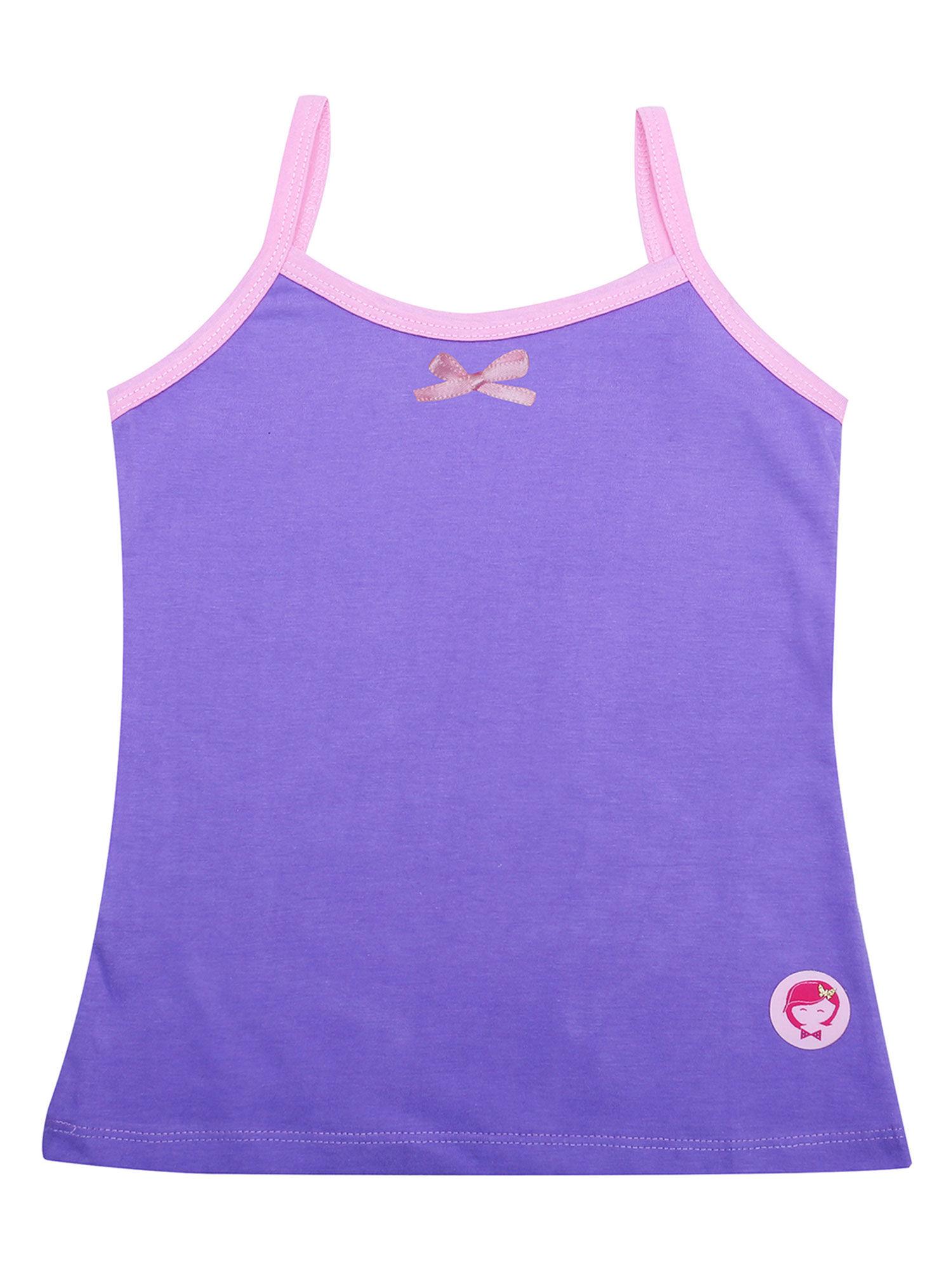 purple camisole/slip for girls (pack of 1)