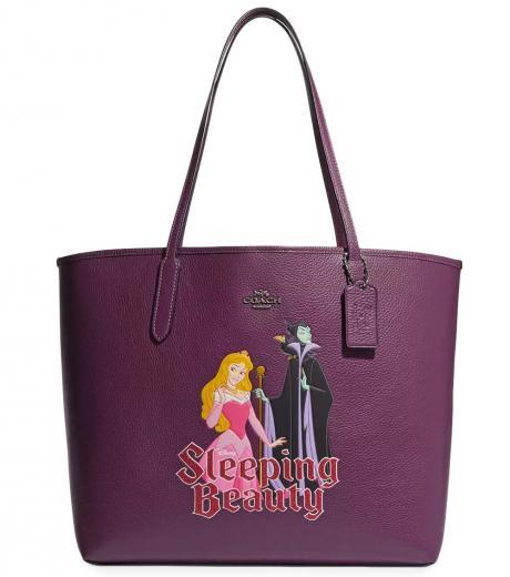 purple city large tote