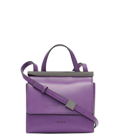 purple coral mini satchel