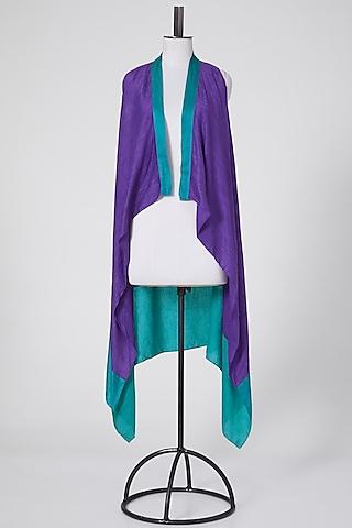 purple cotton cape