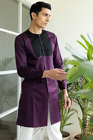 purple cotton kurta