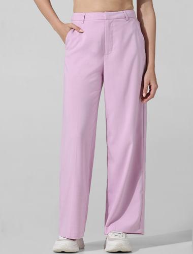 purple high rise co-ord set tailored pants