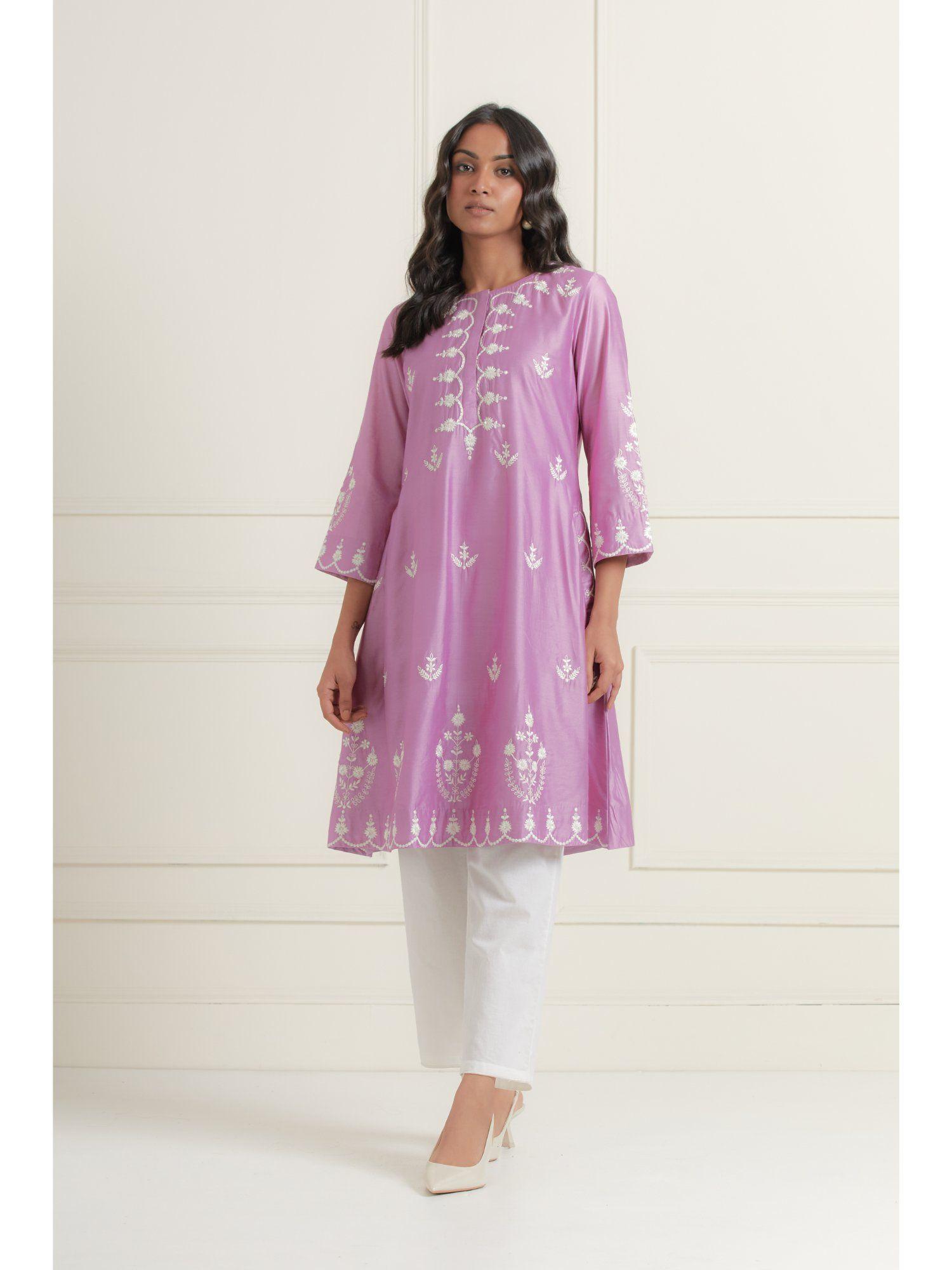 purple kurta (set of 2)