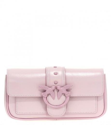 purple love one pocket crossbody bag