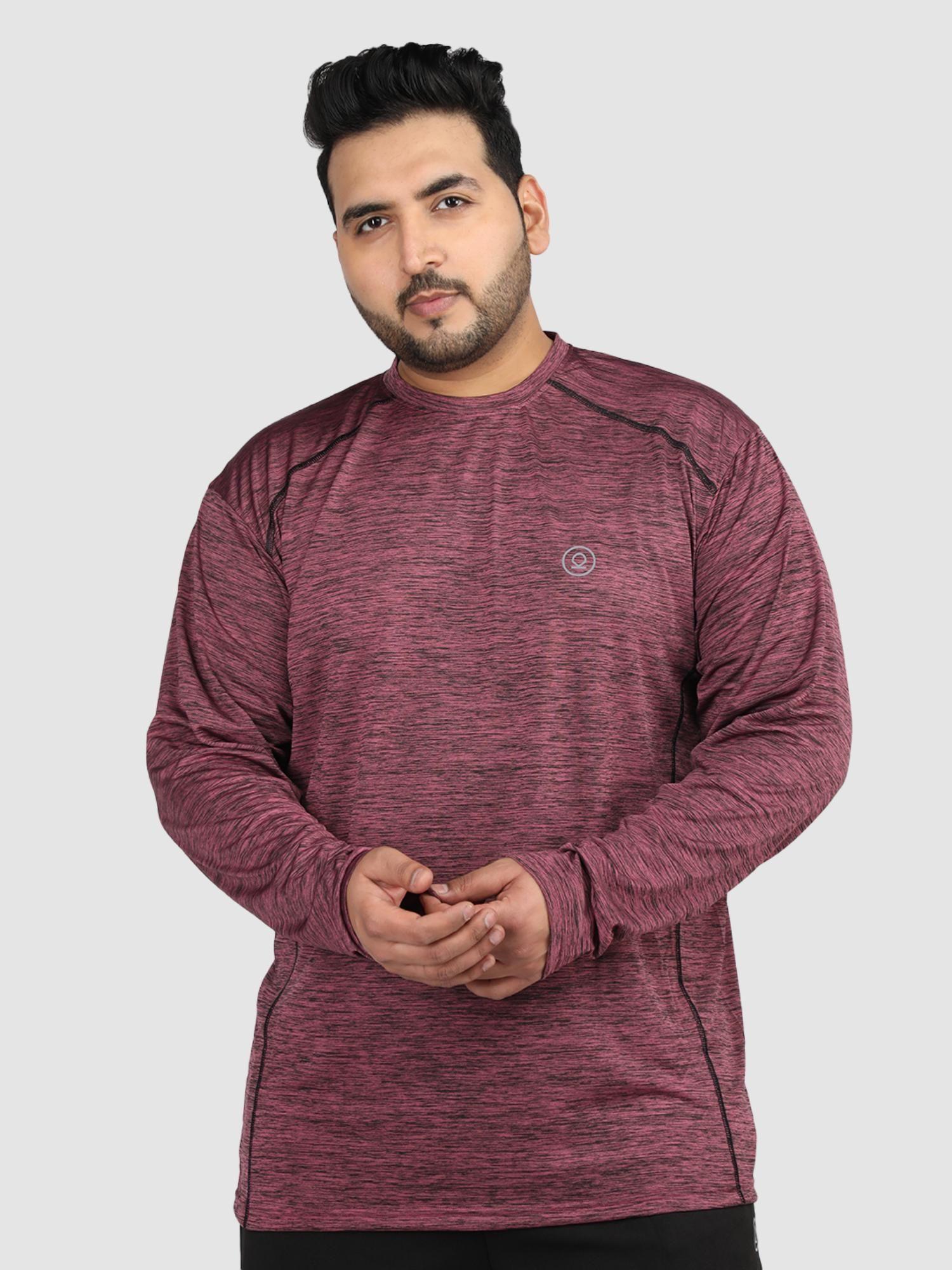 purple men full sleeve t-shirt