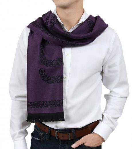 purple modish signature scarf