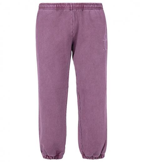 purple monogram sweatpants