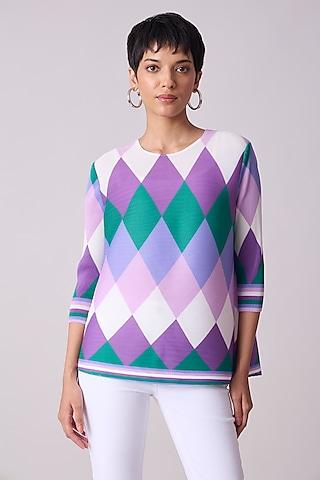 purple polyester top