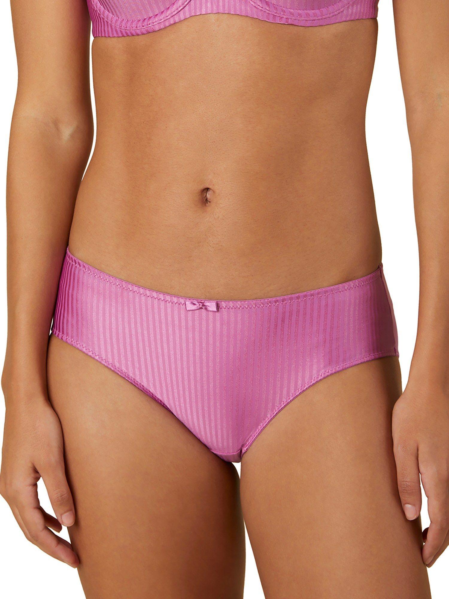 purple shiny midi brief