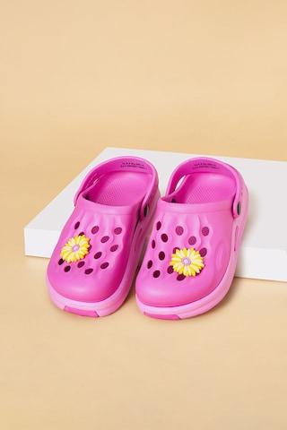 purple solid eva girls casual shoes