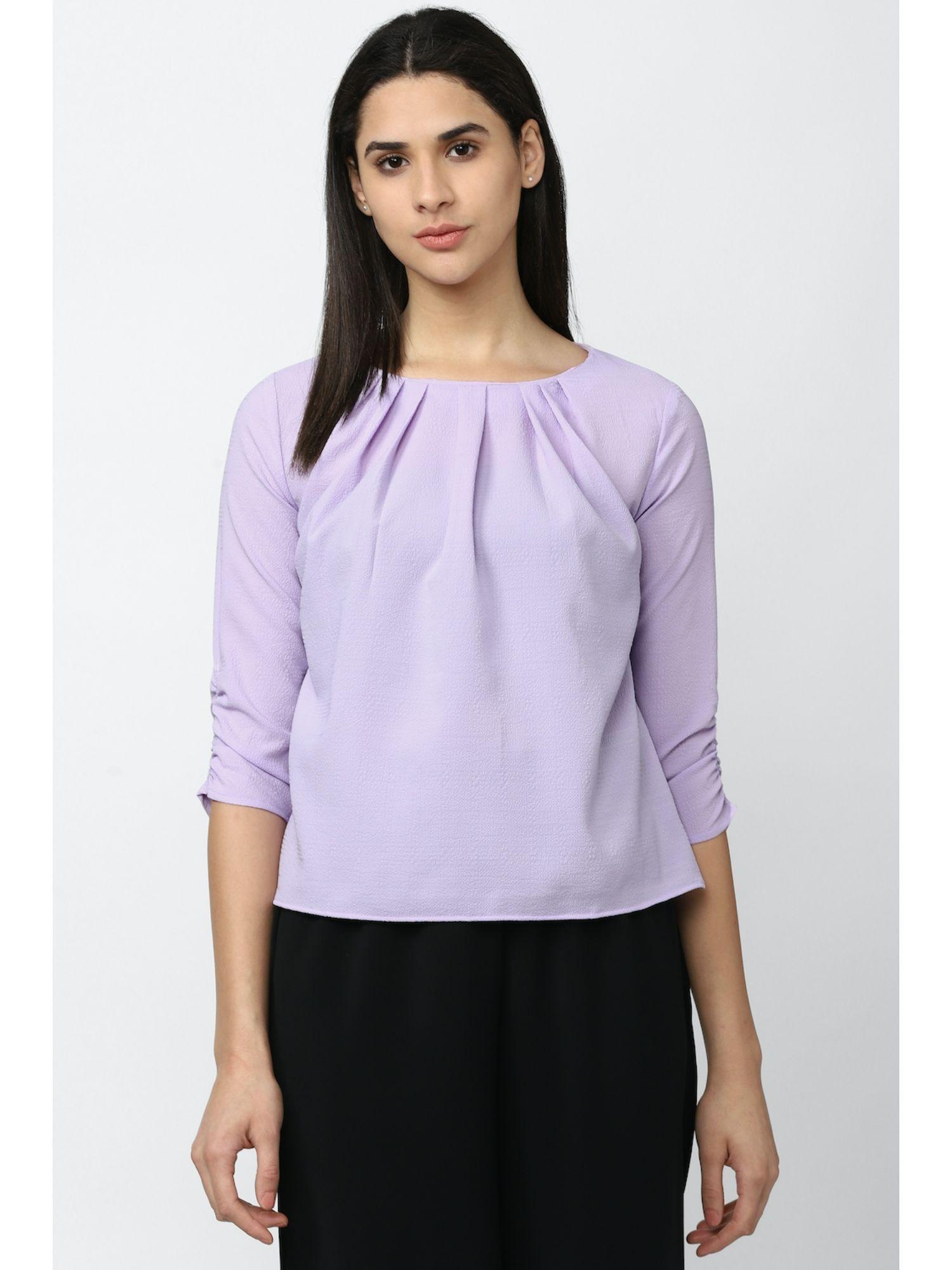 purple solid top