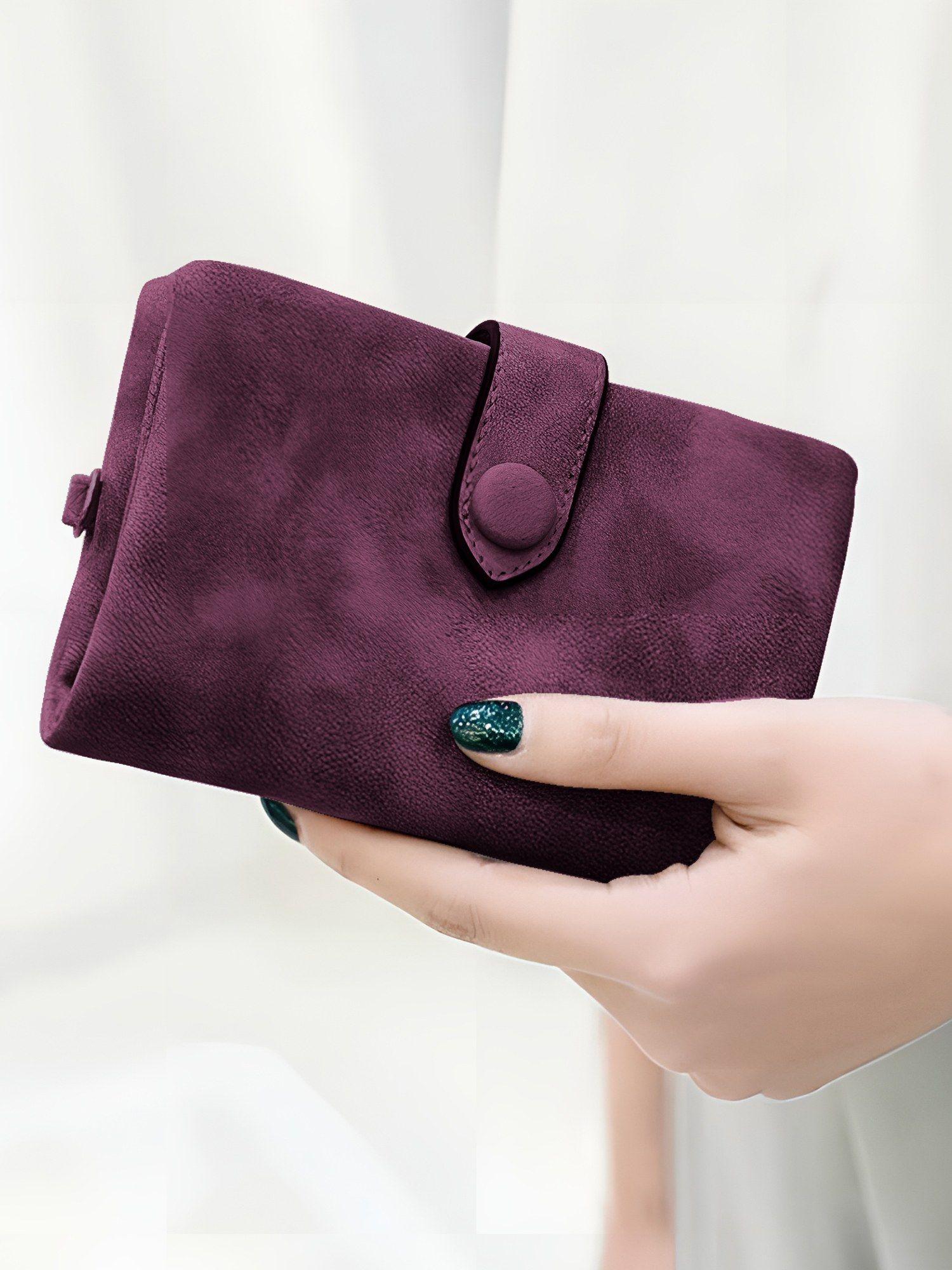 purple solid wallet