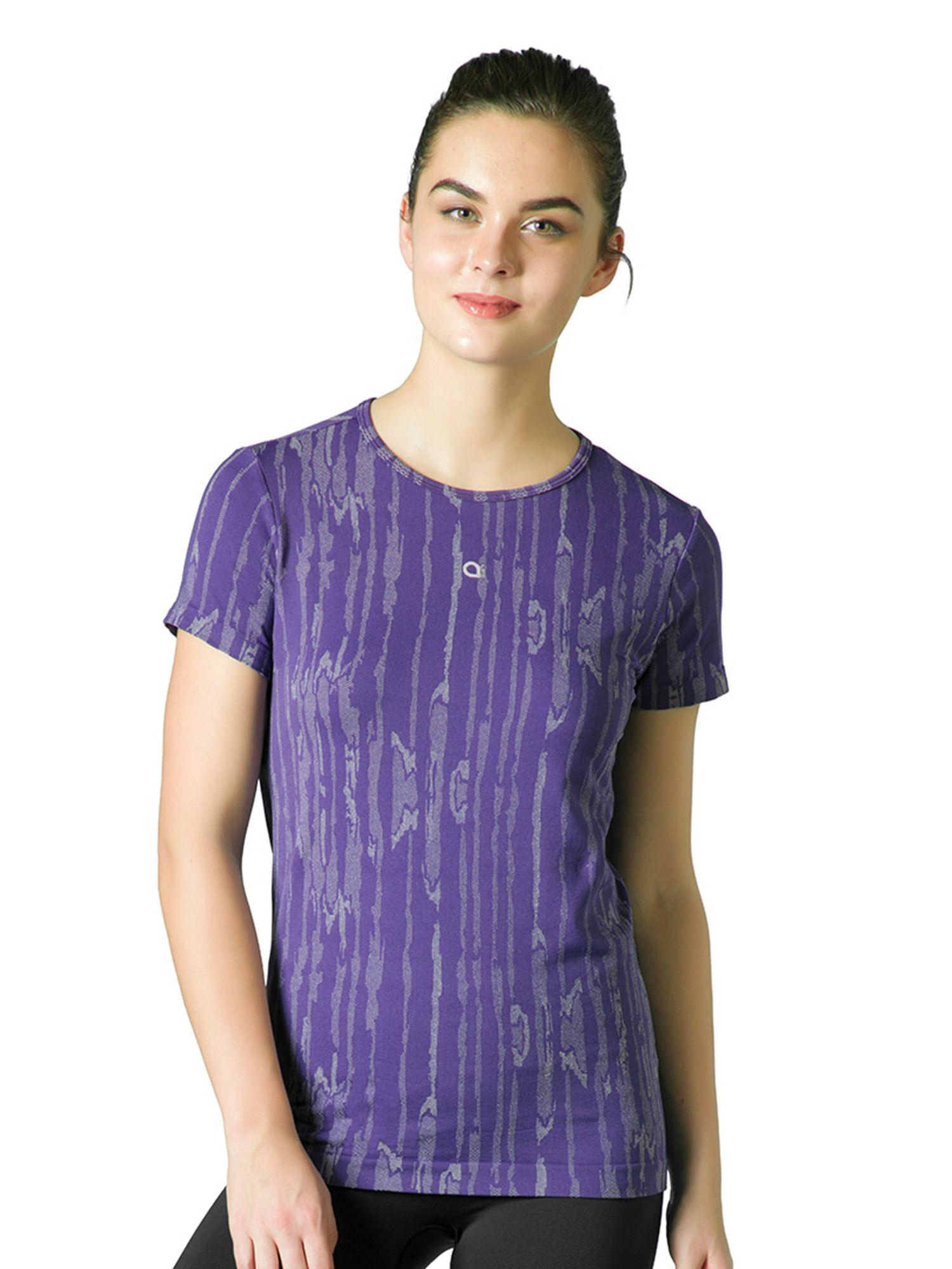 purple sports t-shirt