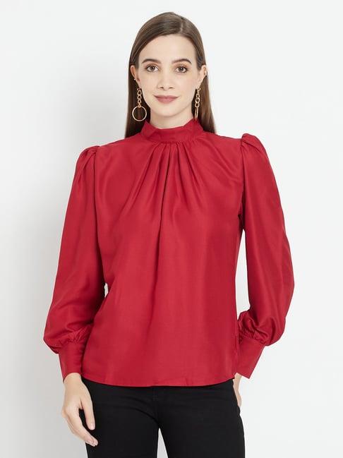 purple state red relaxed fit top