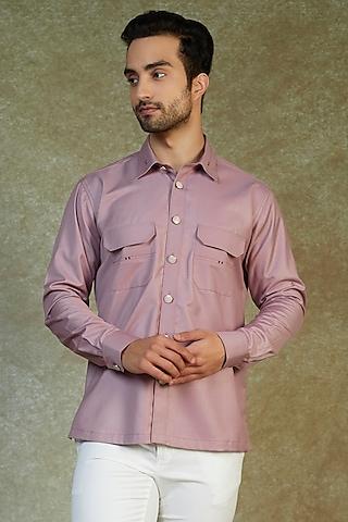 purple terry rayon shirt