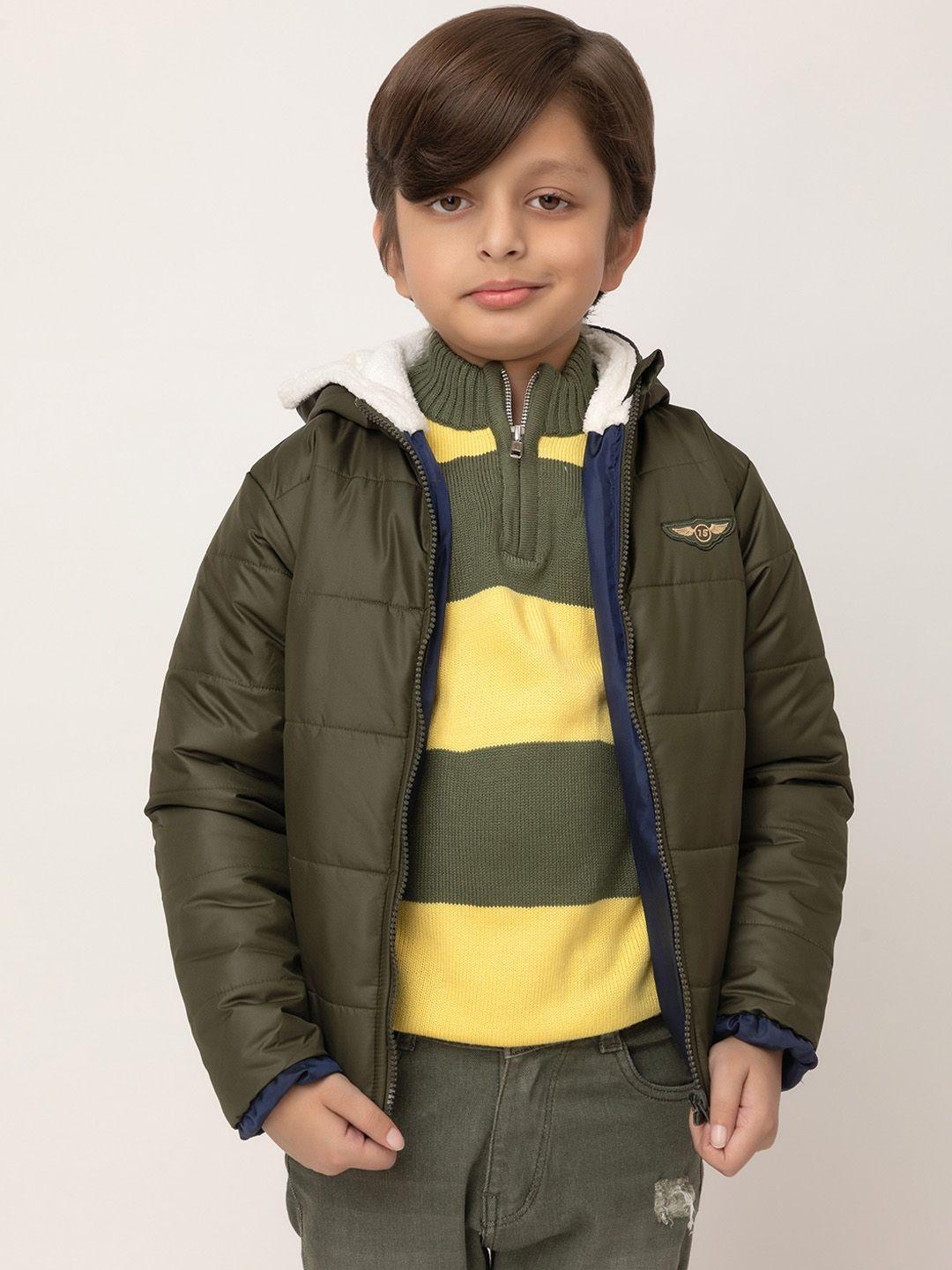 purple united kids boys green woven jacket