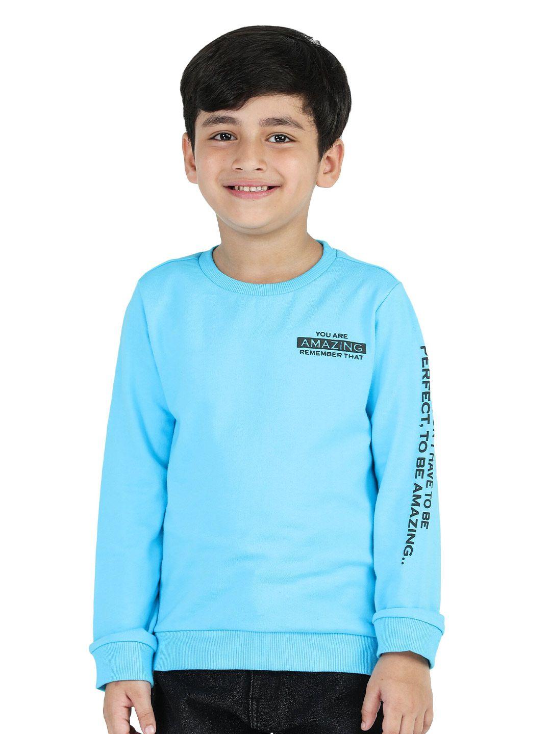 purple united kids boys round neck sweatshirt