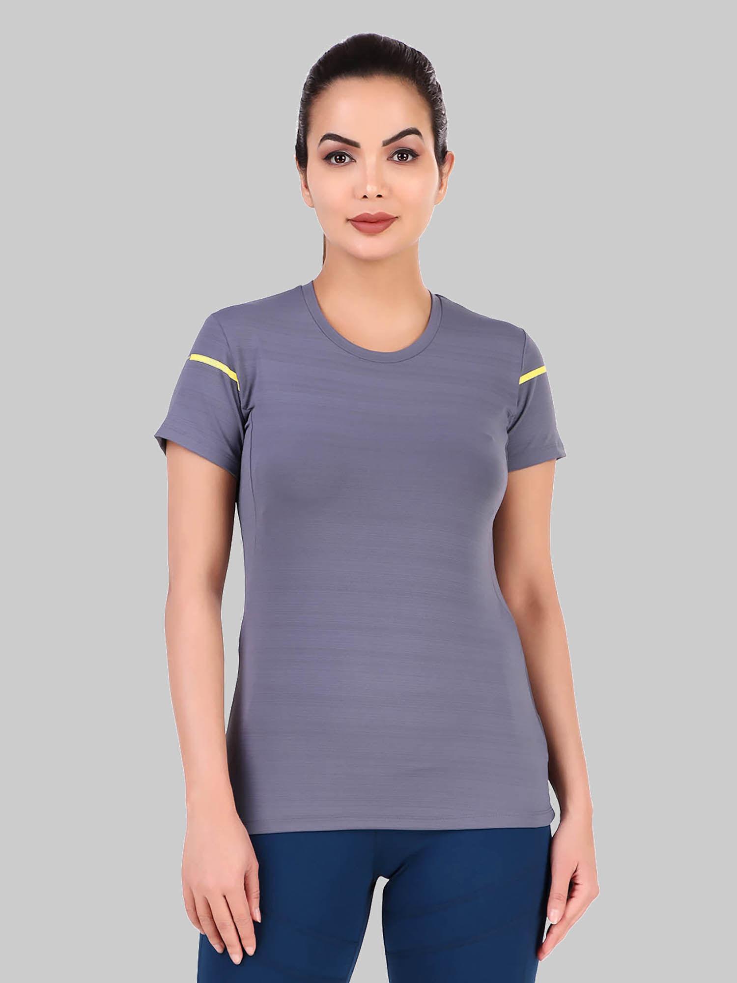 purple womens half sleeve t-shirt