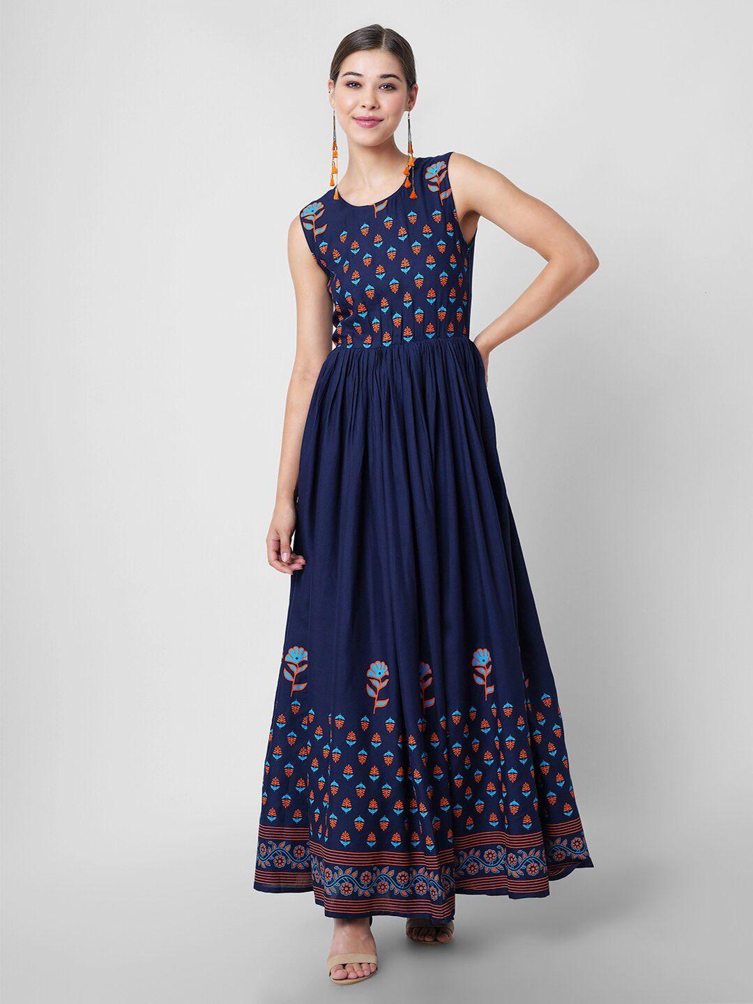 purshottam wala ethnic motifs maxi dress