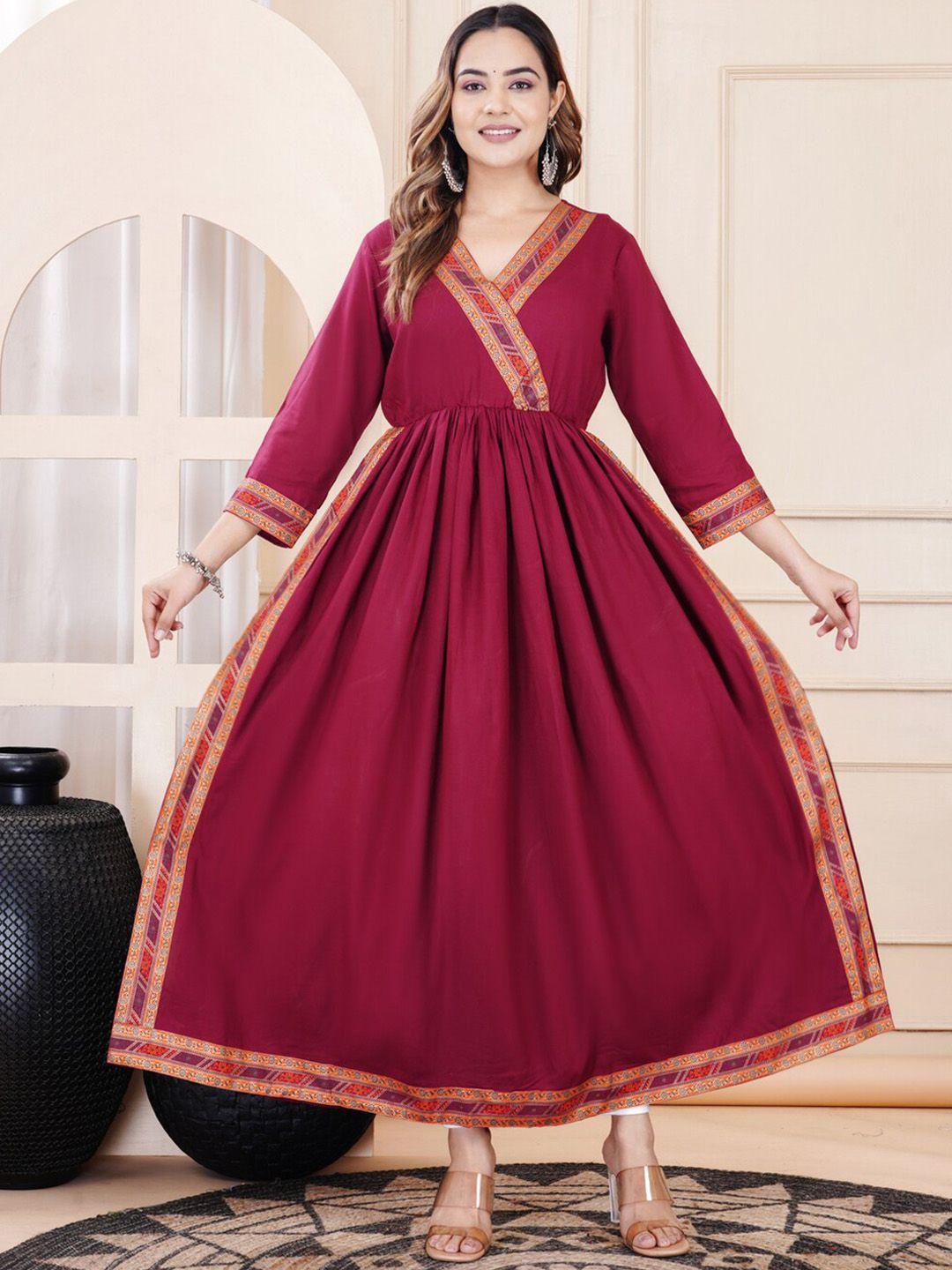 purshottam wala women thread work asymmetric kurta