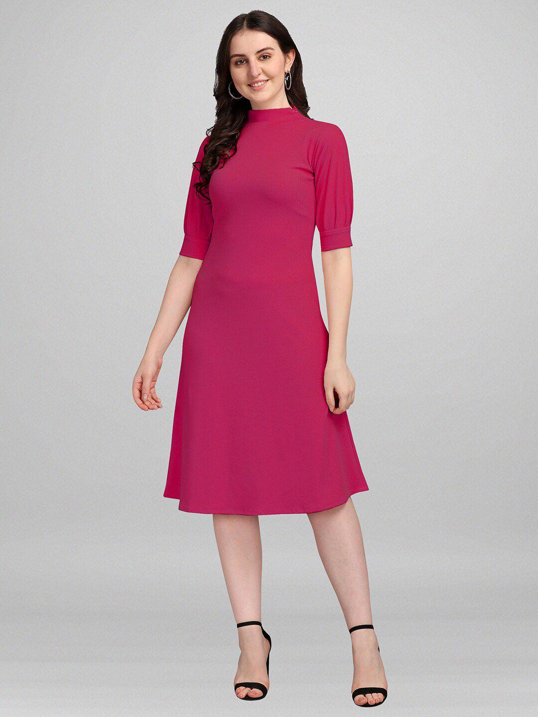 purvaja pink & amaranth dress