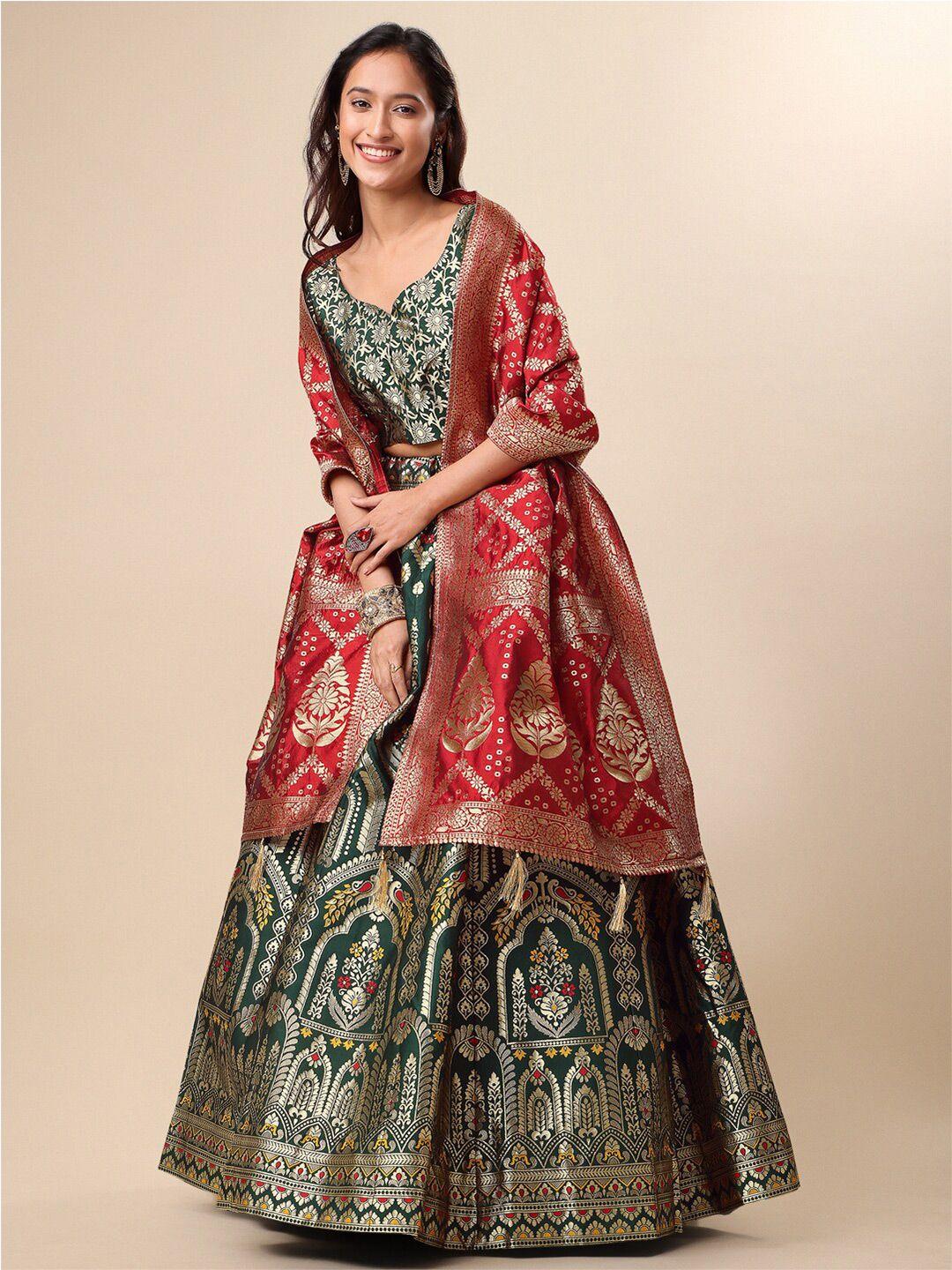 purvaja ready to wear lehenga & unstitched blouse with dupatta