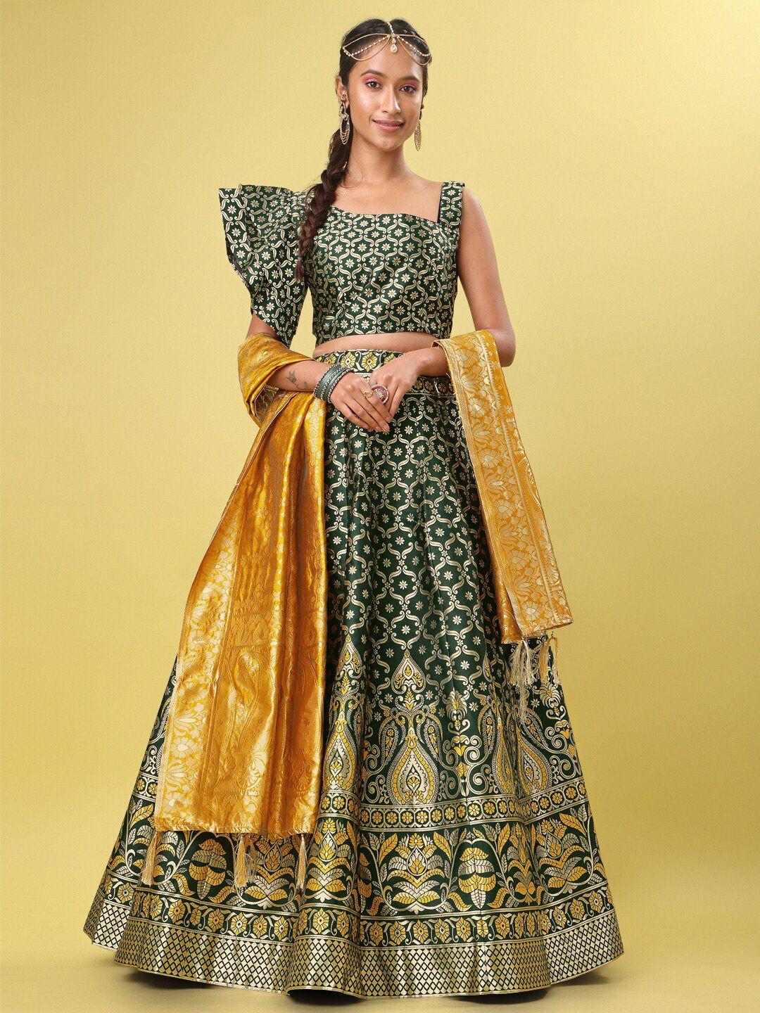 purvaja ready to wear lehenga & unstitched blouse with dupatta