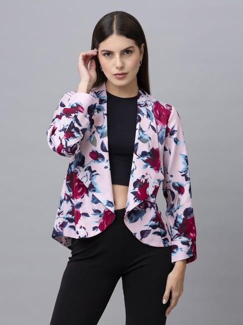 purys pink floral print shrug