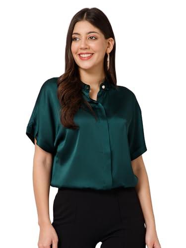 purys women's solid regular fit shirt (py7064shtbtgrn_green m)