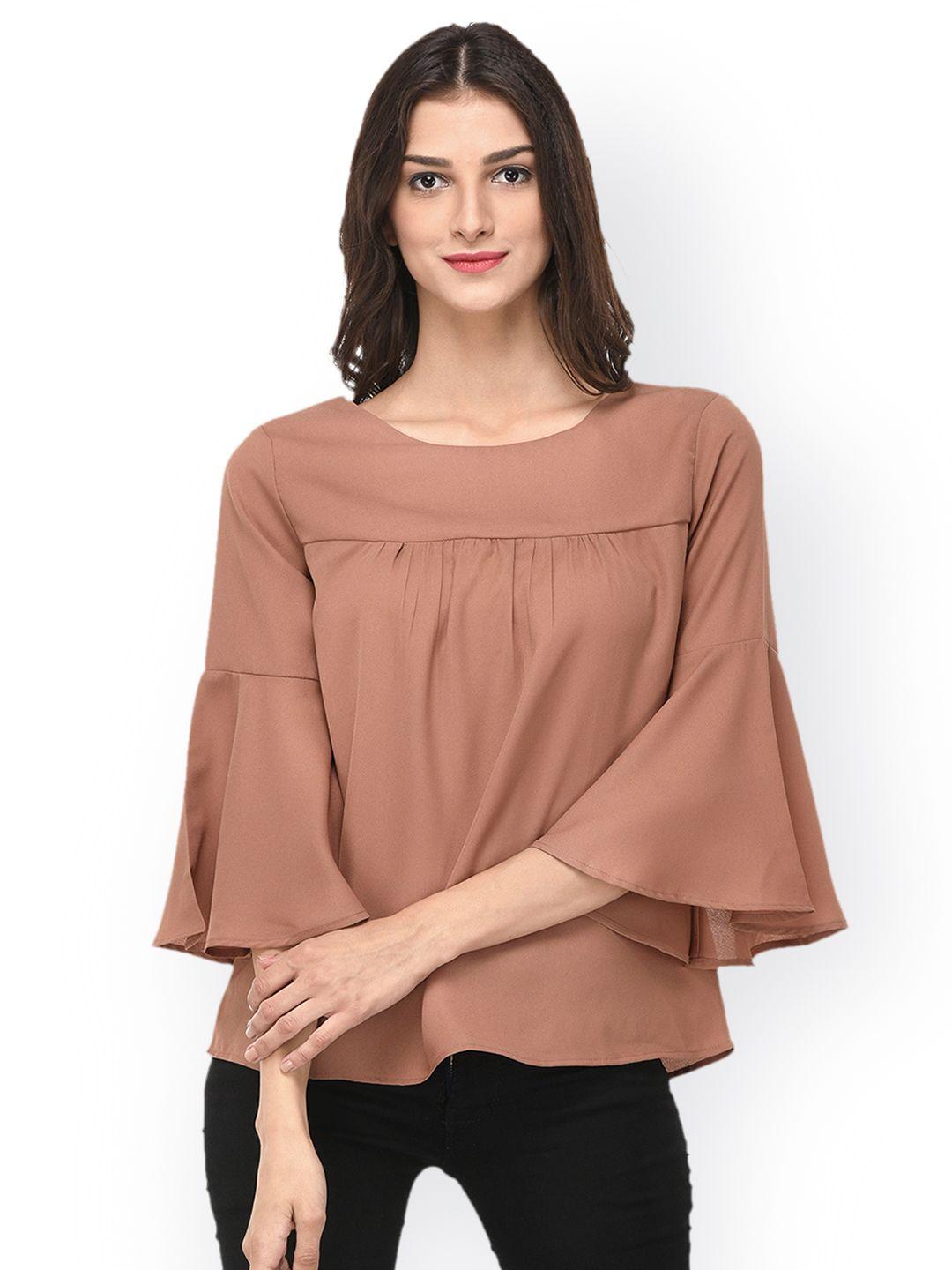 purys women brown solid top