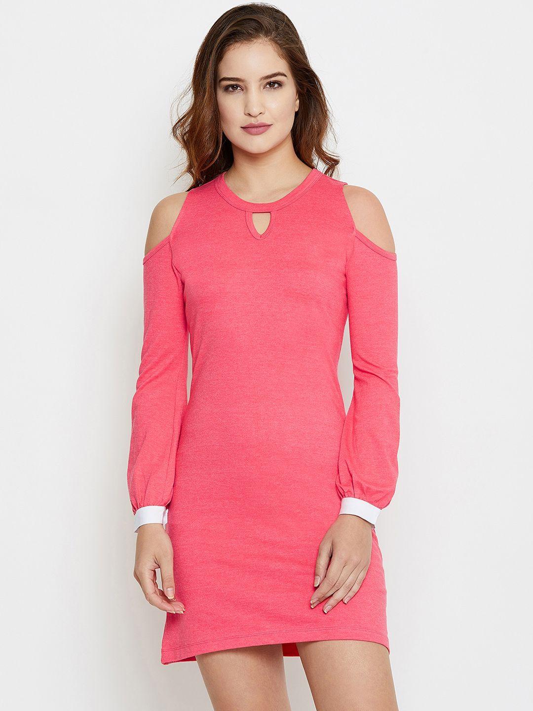 purys women pink t-shirt dress