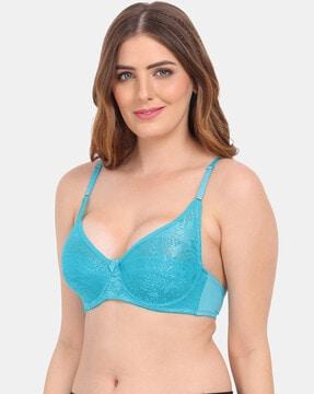 push-up bra with lace panel