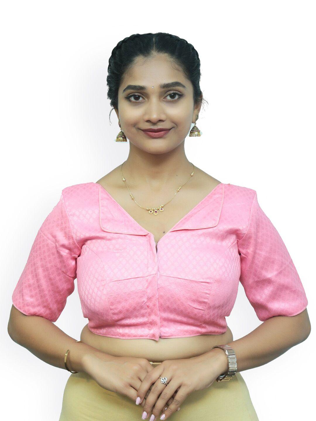 pushkara woven design pure cotton saree blouse