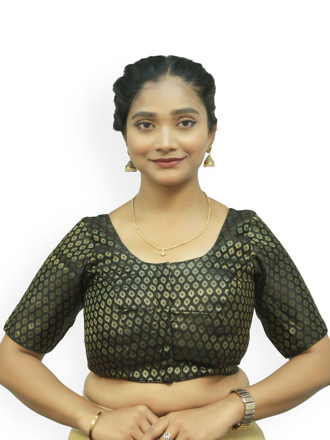 pushkara ethnic motifs woven design pure cotton saree blouse