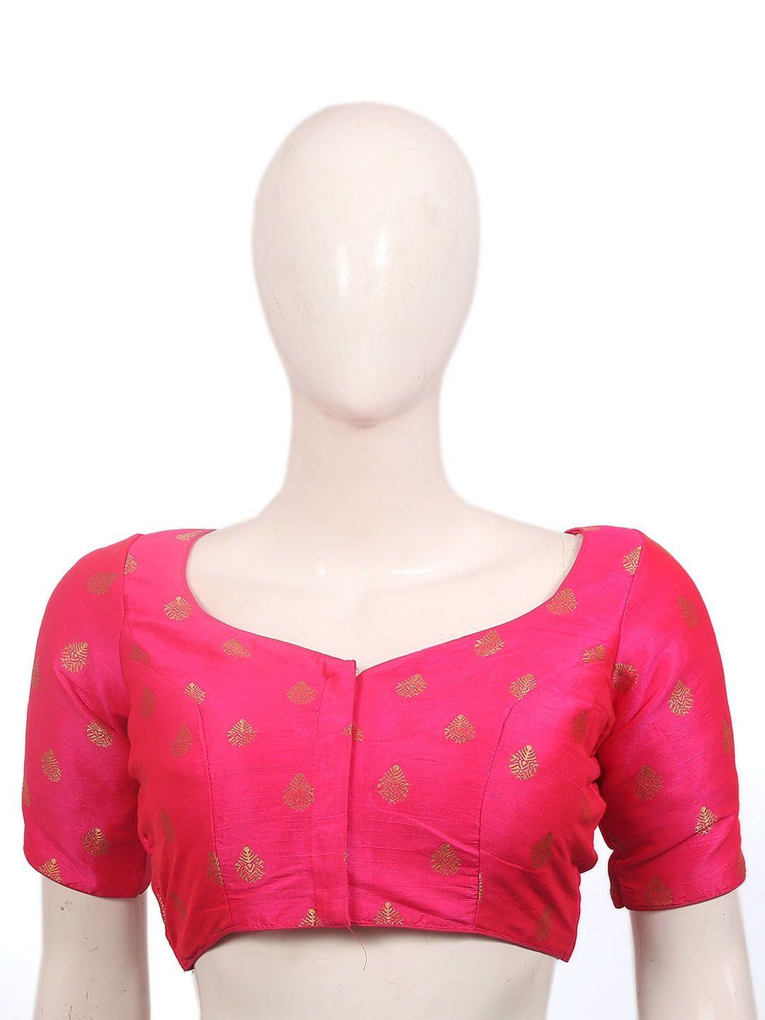 pushkara printed cotton saree blouse