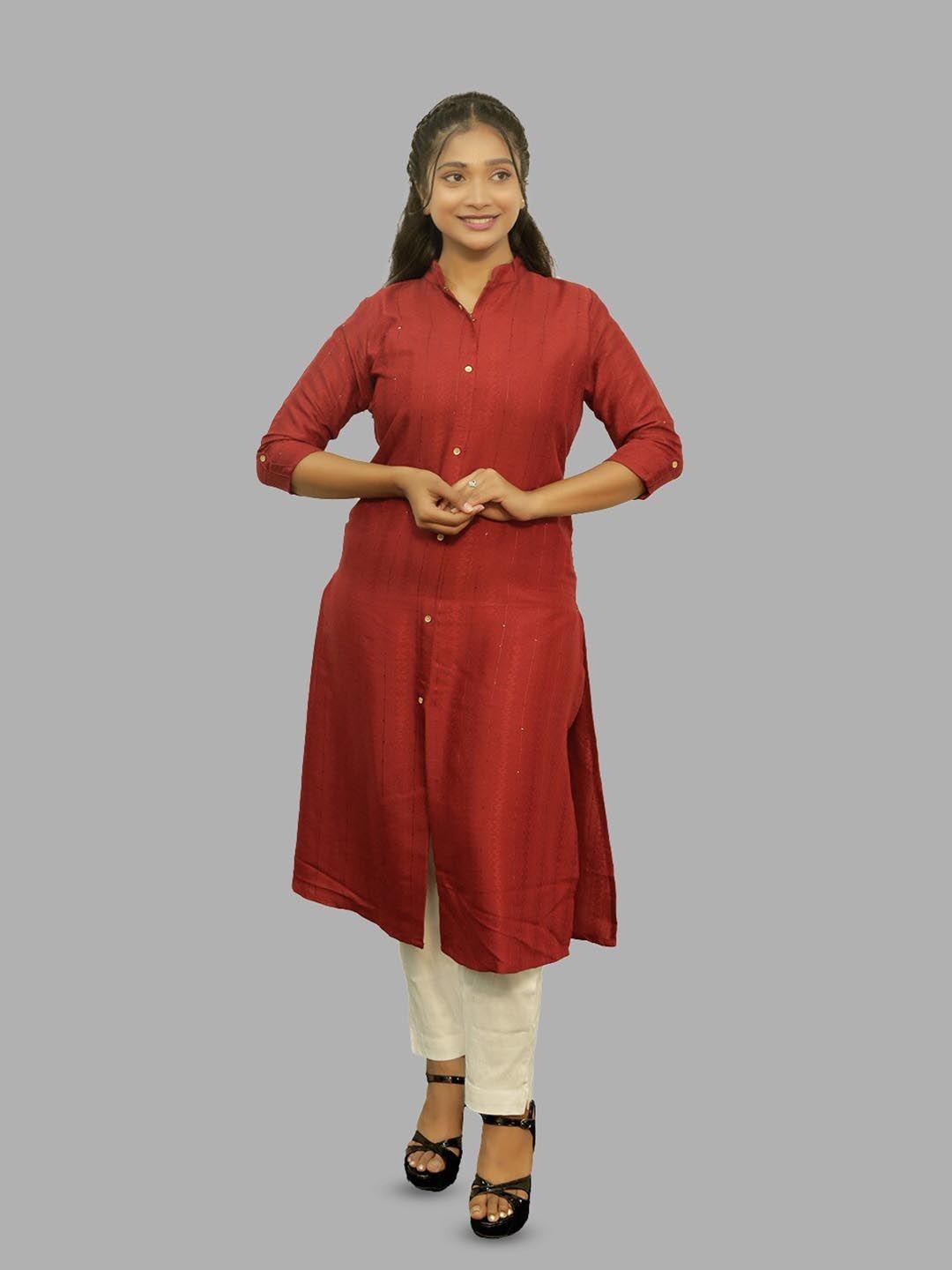 pushkara printed pure cotton flared sleeves kurta