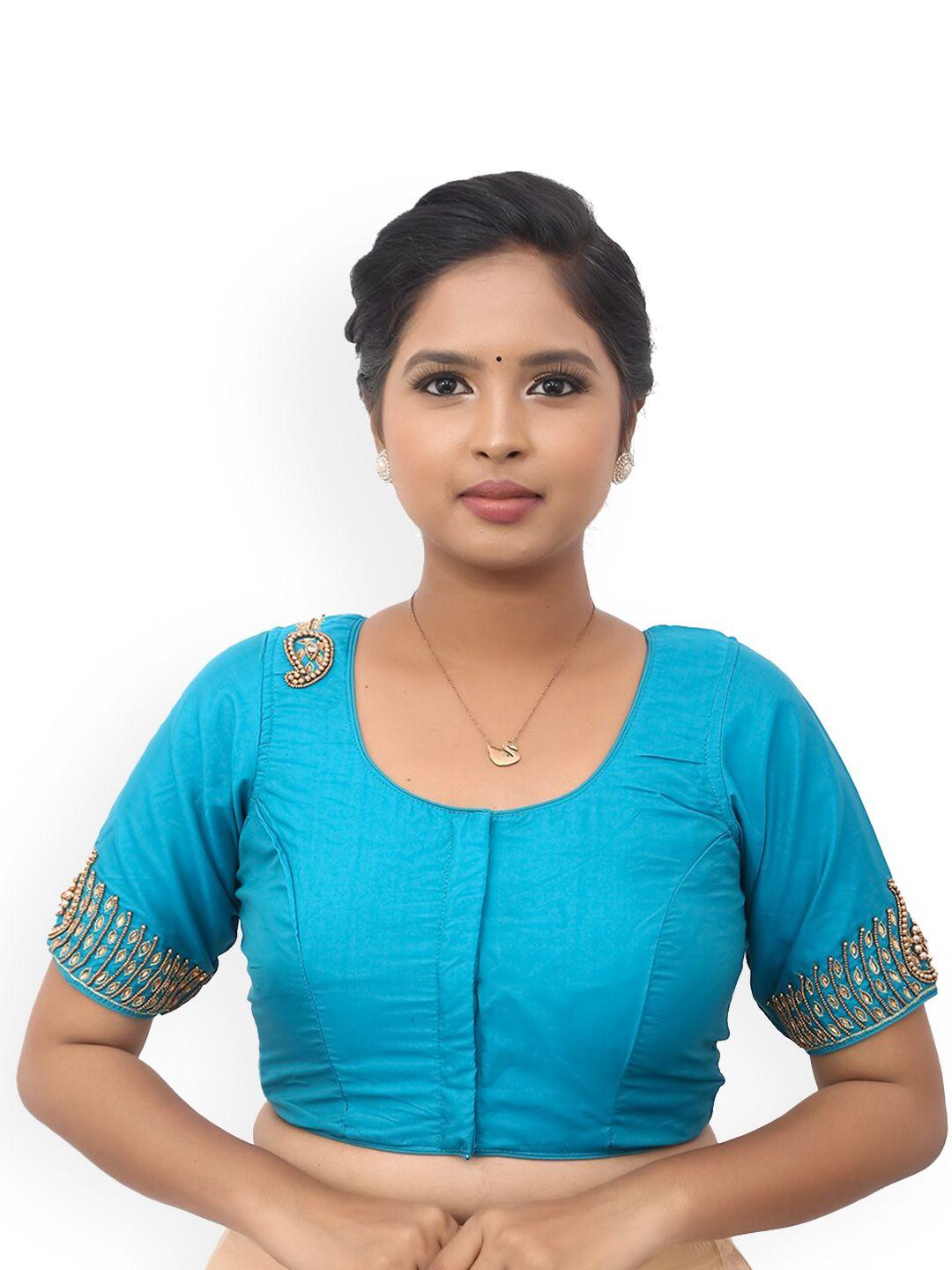 pushkara pure cotton saree blouse